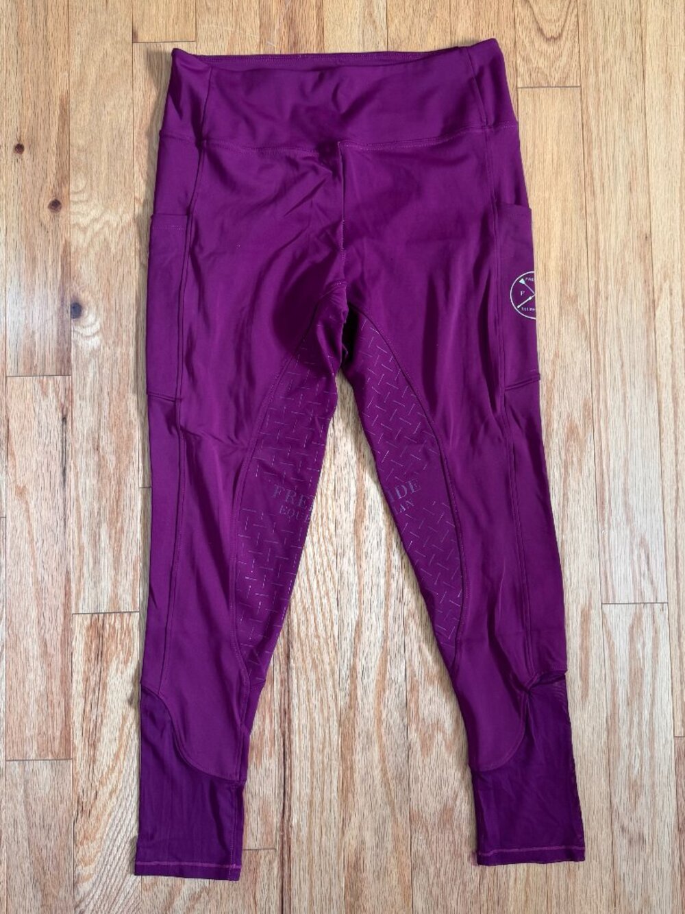 Free Ride Equestrian Define Full Seat Riding Leggings Raspberry XL
